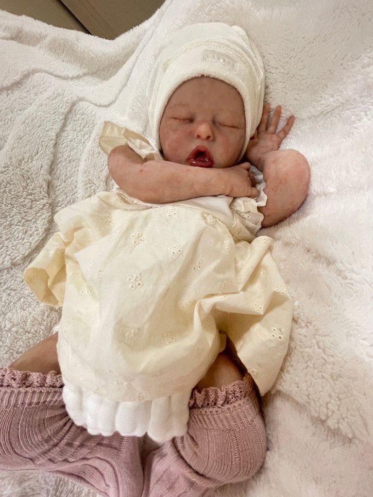 silicone reborn baby emma, Verzamelen, Poppen, Ophalen, Zo goed als nieuw, Levensecht of Reborn