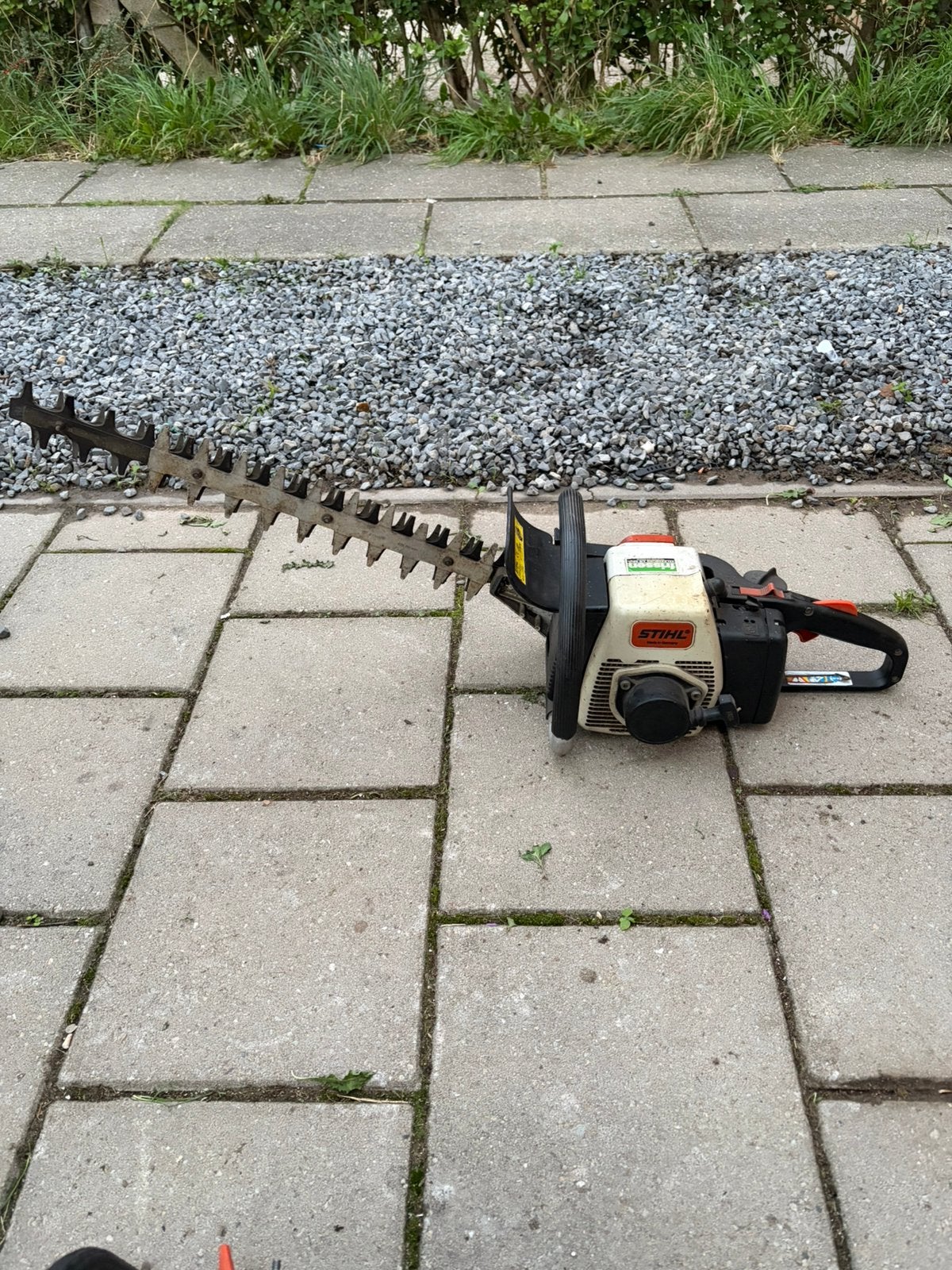 Stihl hs61, Tuin en Terras, Ophalen, Zo goed als nieuw, Benzine