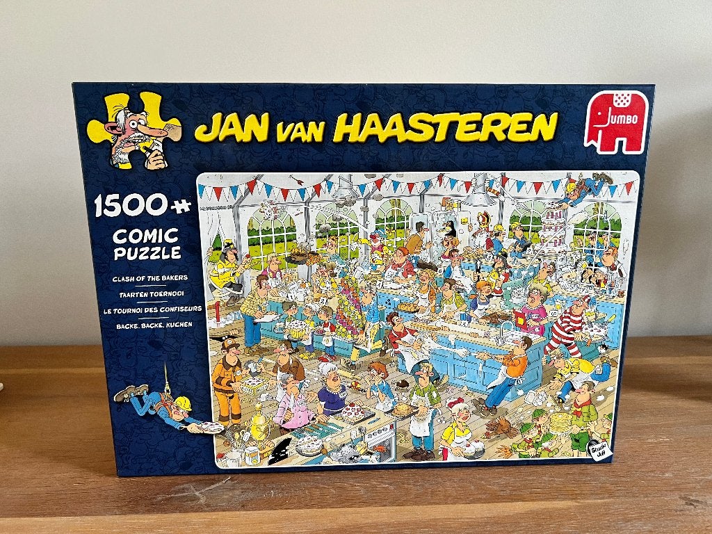 Puzzel Jan van Haasteren - Taarten Toernooi, Hobby en Vrije tijd, Denksport en Puzzels, Ophalen of Verzenden, 500 t/m 1500 stukjes
