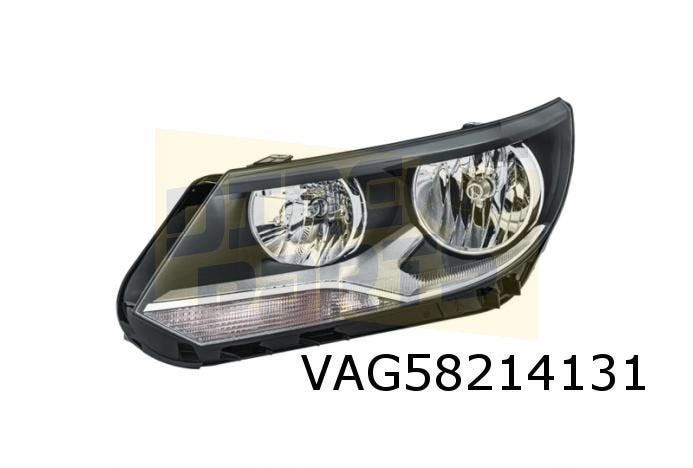 Volkswagen Tiguan (1/08-5/11) Koplamp Links Halogeen Origine, Autos : Pièces & Accessoires, Éclairage, Neuf, -, Volkswagen, -