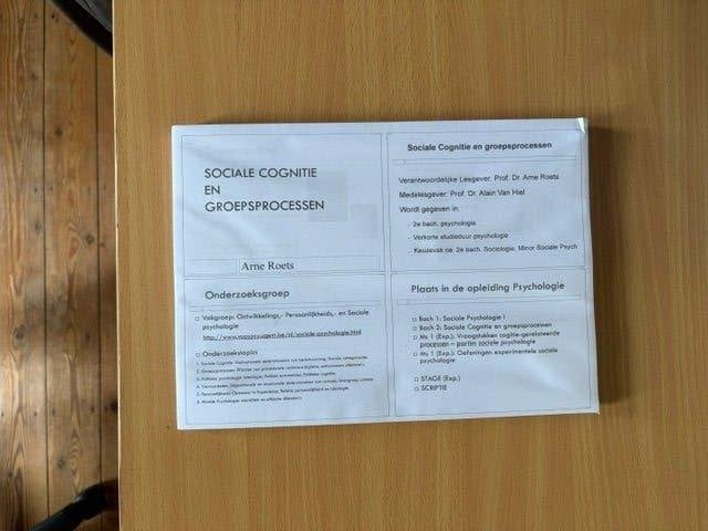 Sociale Cognitie en groepsprocessen, Ophalen of Verzenden, Nieuw, Hoger Onderwijs, Prof. Dr. Arne Roets en Alain Van Hiel