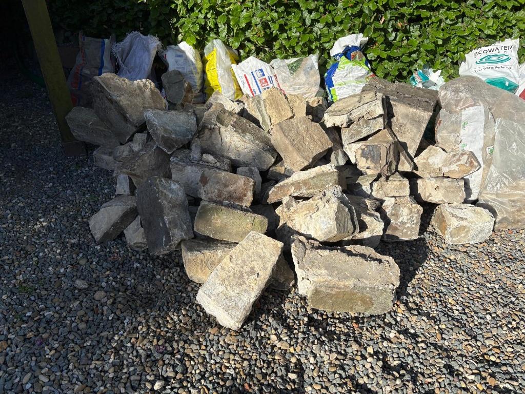 gratis natuursteen, Bricolage & Construction, Briques, Utilisé, Pierres naturelles, Enlèvement
