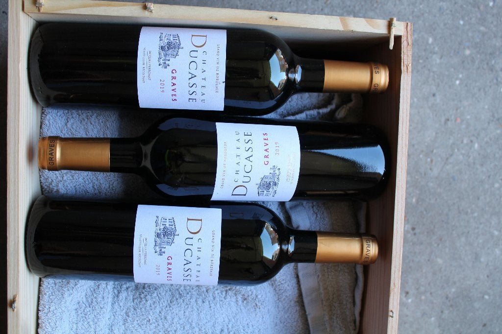 Château DUCASSE  Graves 2019., Verzamelen, Wijnen, Ophalen, Frankrijk, Zo goed als nieuw, Rode wijn