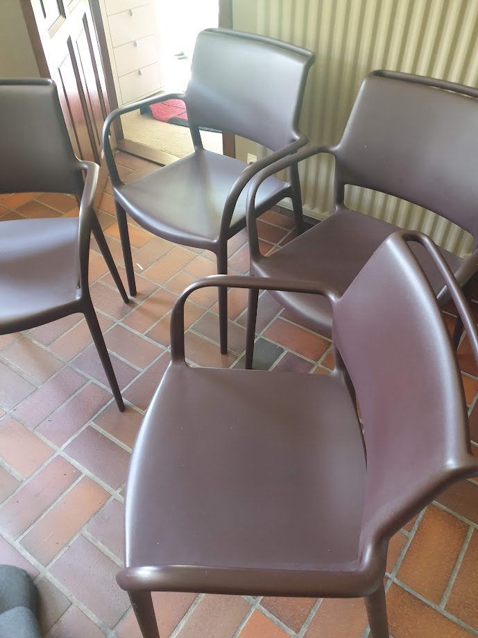 4 stoelen Ara Pedrali, Enlèvement, Utilisé, Quatre, Synthétique