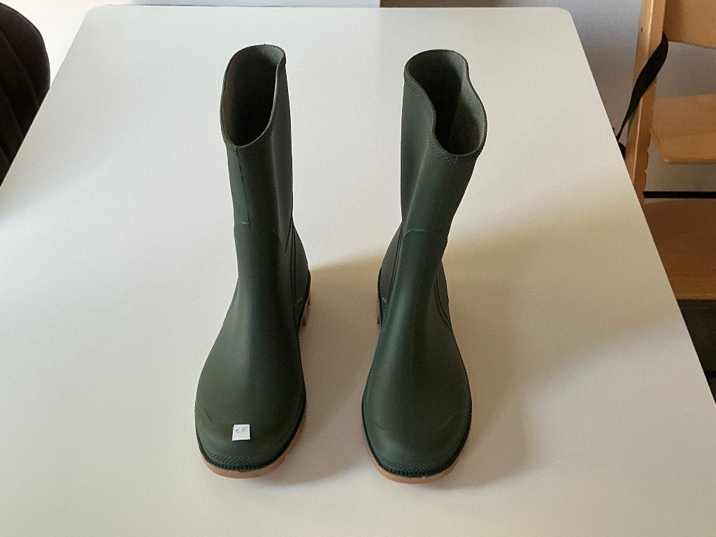 Groene laarzen maat 44, Kleding | Heren, Overige kleuren, Ophalen of Verzenden, Regenlaarzen, Zo goed als nieuw