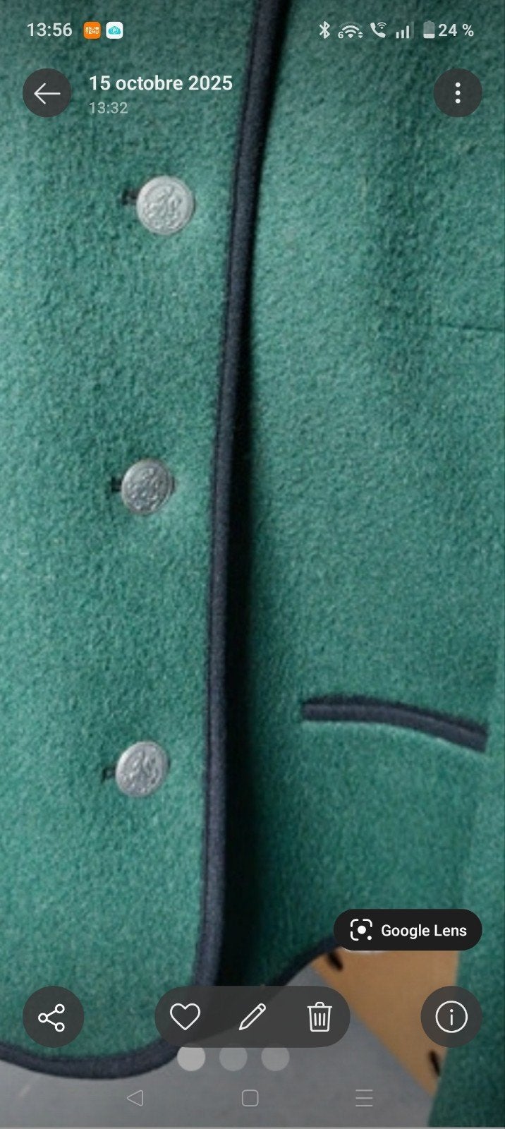 Veste légère laine 38 Klagenfurt, Enlèvement, Rouge