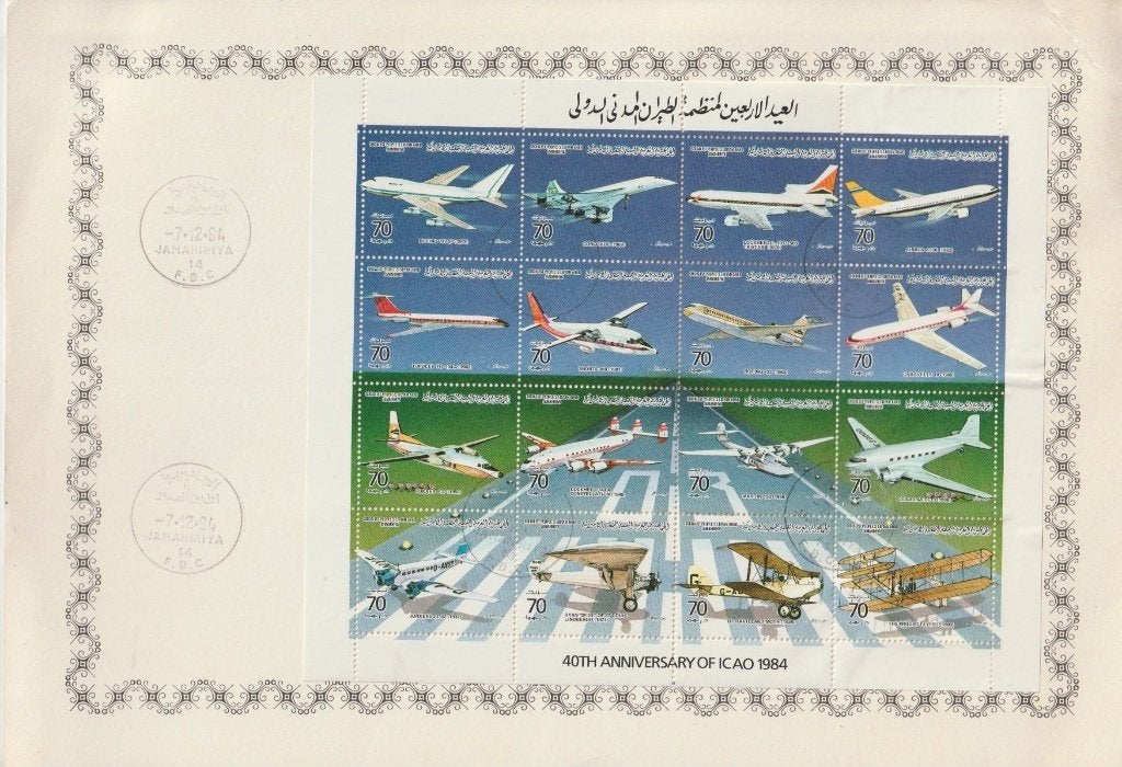 40th anniversary of ICAO 1984, Enlèvement ou Envoi, Libye, Affranchi