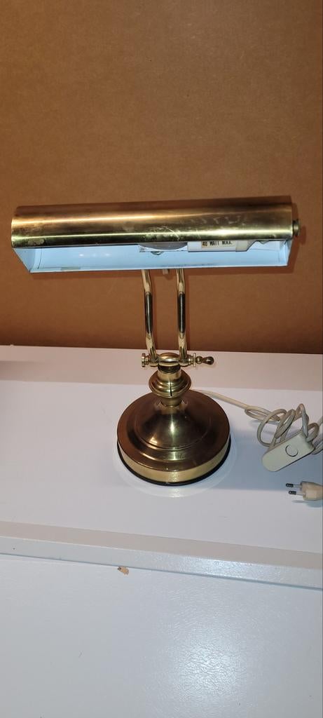 Bureaulamp koper, Huis en Inrichting, Ophalen