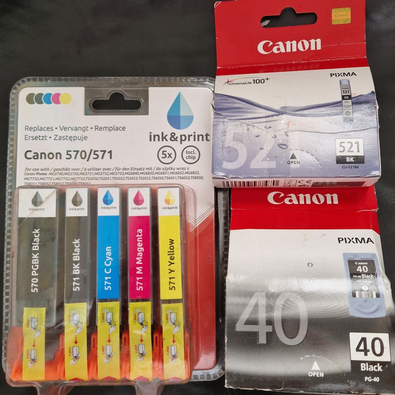 Canon inktpatroon 40 521 570  571, Informatique & Logiciels, Fournitures d'imprimante, Enlèvement