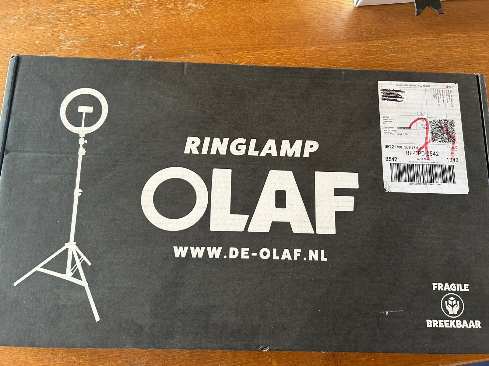 Ringlamp olaf, Audio, Tv en Foto, Ophalen, Nieuw