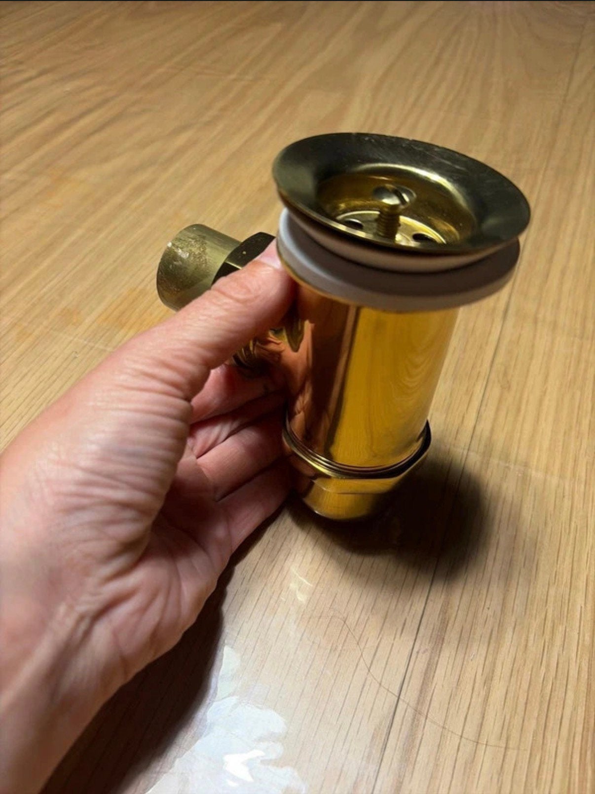 Antieke Massief afvoerplug, Ophalen of Verzenden, Nieuw, Wastafel