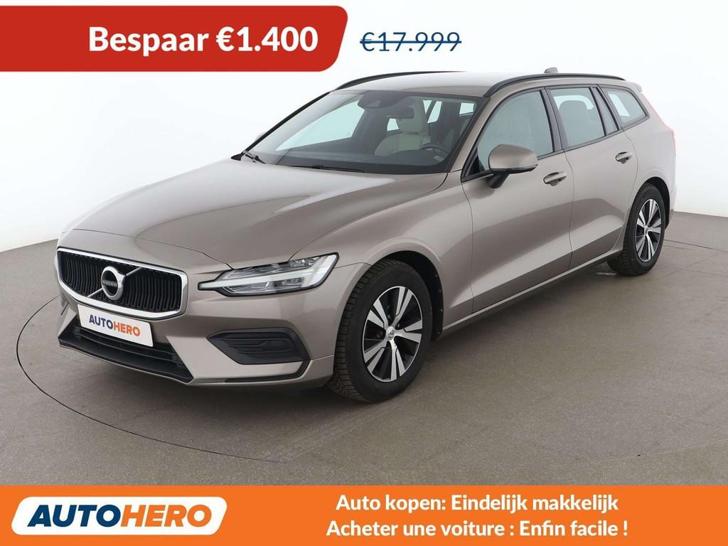 Volvo V60 2.0 D3 (année de construction 2019, automatique), Autos, Cuir, Argent ou Gris, Achat, V60