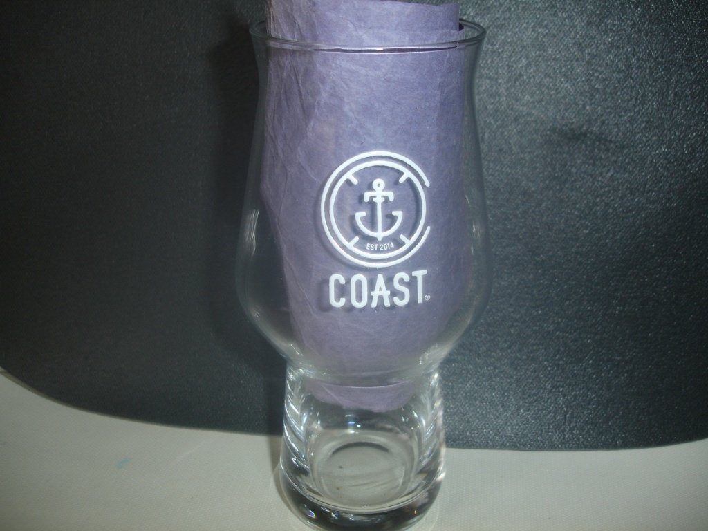 Bierglas Coast, 0,33l., Bierfirma Wenbrew uit Wenduine, Verzamelen, Glas en Drinkglazen, Zo goed als nieuw, Bierglas, Ophalen of Verzenden