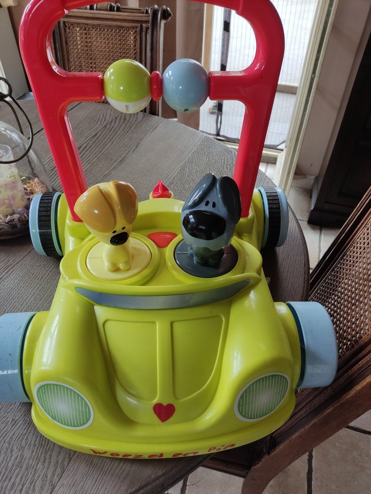 Loopkarretje Woezel en Pip, Kinderen en Baby's, Speelgoed | Buiten | Voertuigen en Loopfietsen, Ophalen, Zo goed als nieuw, Loopvoertuig