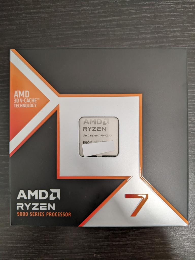 Processeur AMD RYZEN 7 9800X3D Neuf boite scellée, Envoi, Neuf, AMD Ryzen 7