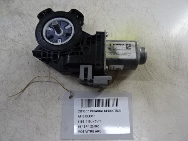 MOTEUR LEVE VITRE ELECTRIQUE ARRIÈRE DROIT C3 Picasso (SH), Utilisé, Arrière, Citroën