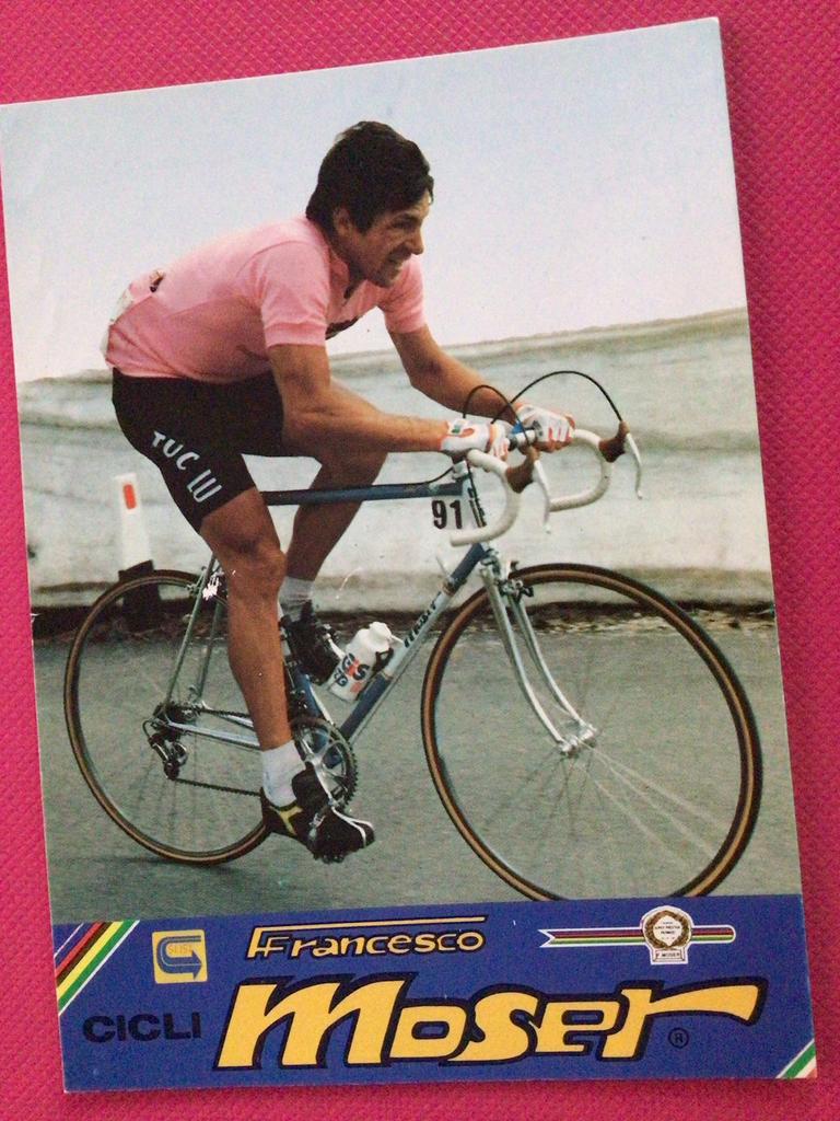 wielerkaart 1984 giro team tuc  francesco moser, Envoi, Comme neuf