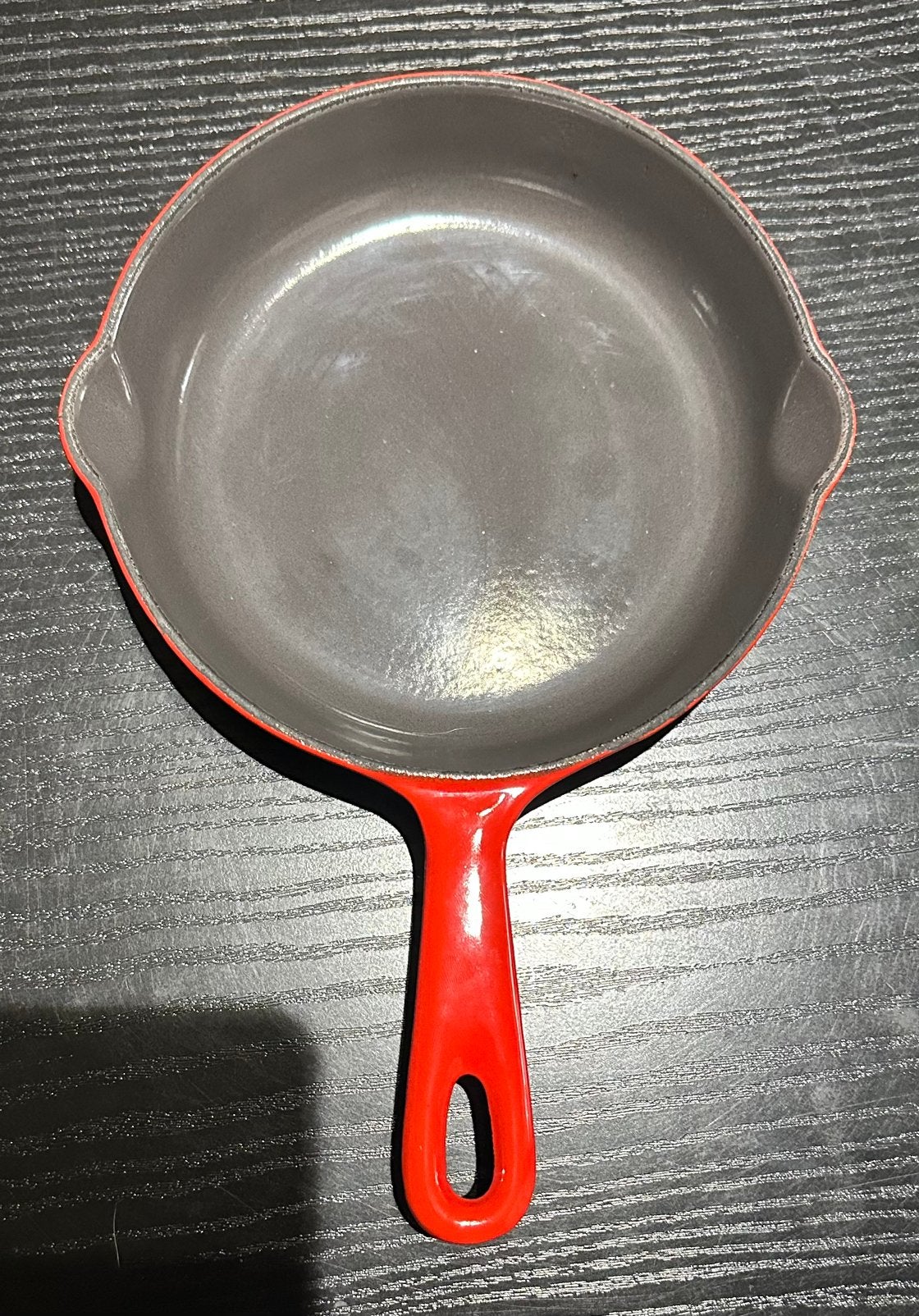 geëmailleerde gietijzeren koekenpan, Ophalen, Zo goed als nieuw, Gietijzer, Koekenpan of Braadpan