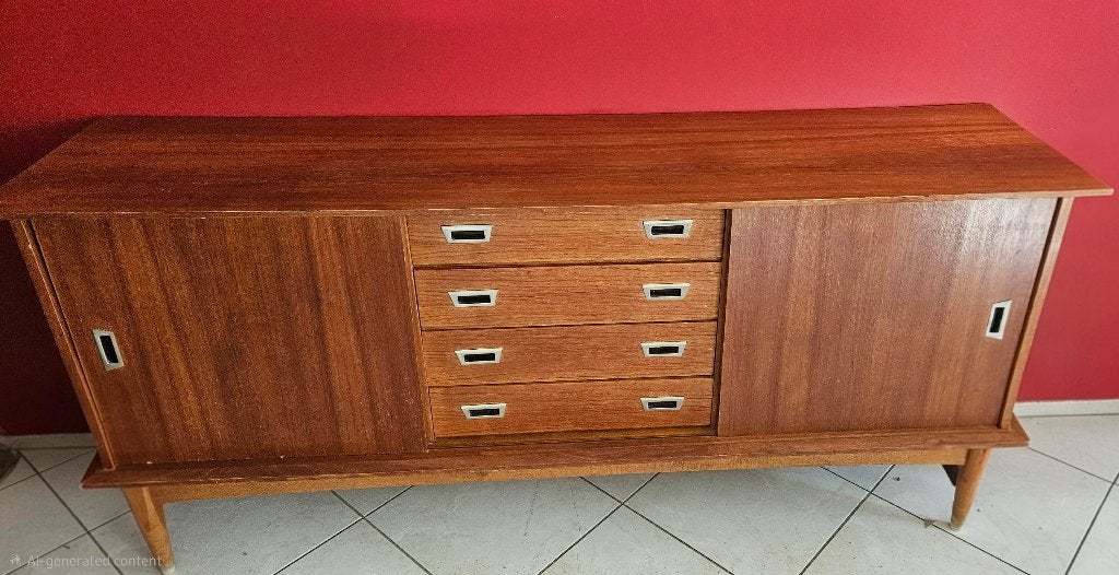 Buffet design vintage des années 60, Maison & Meubles, 25 à 50 cm, Moins de 100 cm, 150 à 200 cm, Enlèvement