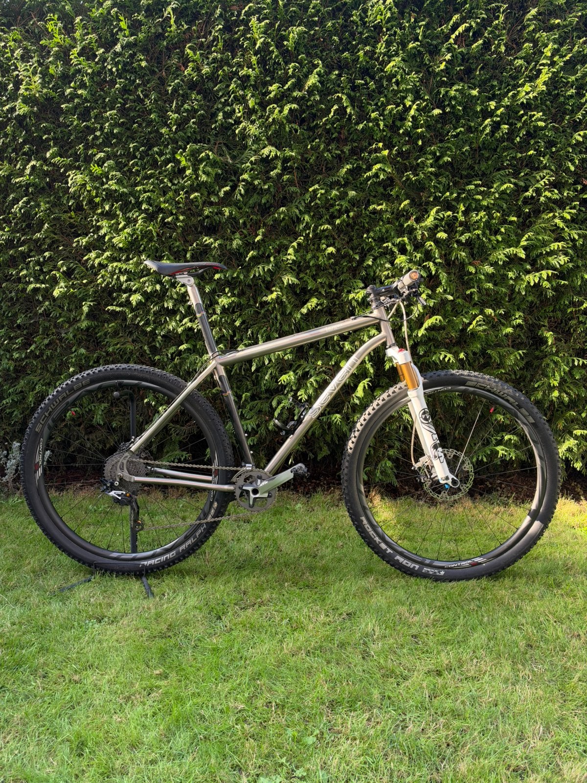 Seven IMX slx 29 inch titanium mtb maat L, Gebruikt, Hardtail, Schijfrem, 53 tot 57 cm