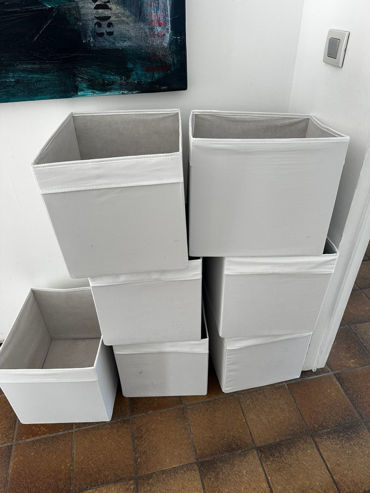 8 witte bakken Ikea, Ophalen, Zo goed als nieuw