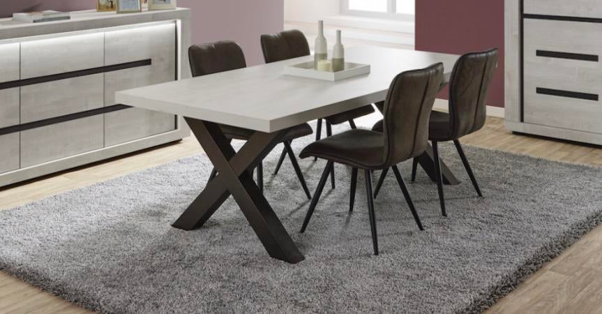 ️ Table à manger style industriel, Enlèvement, Comme neuf, Métal