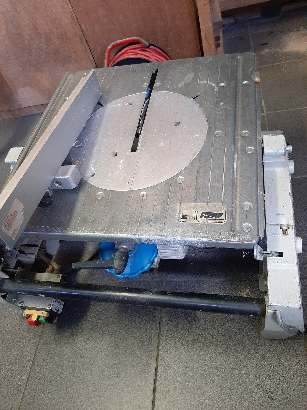 tafel/afkortzaag, Doe-het-zelf en Bouw, Gereedschap | Zaagmachines, Ophalen, Afkortzaag