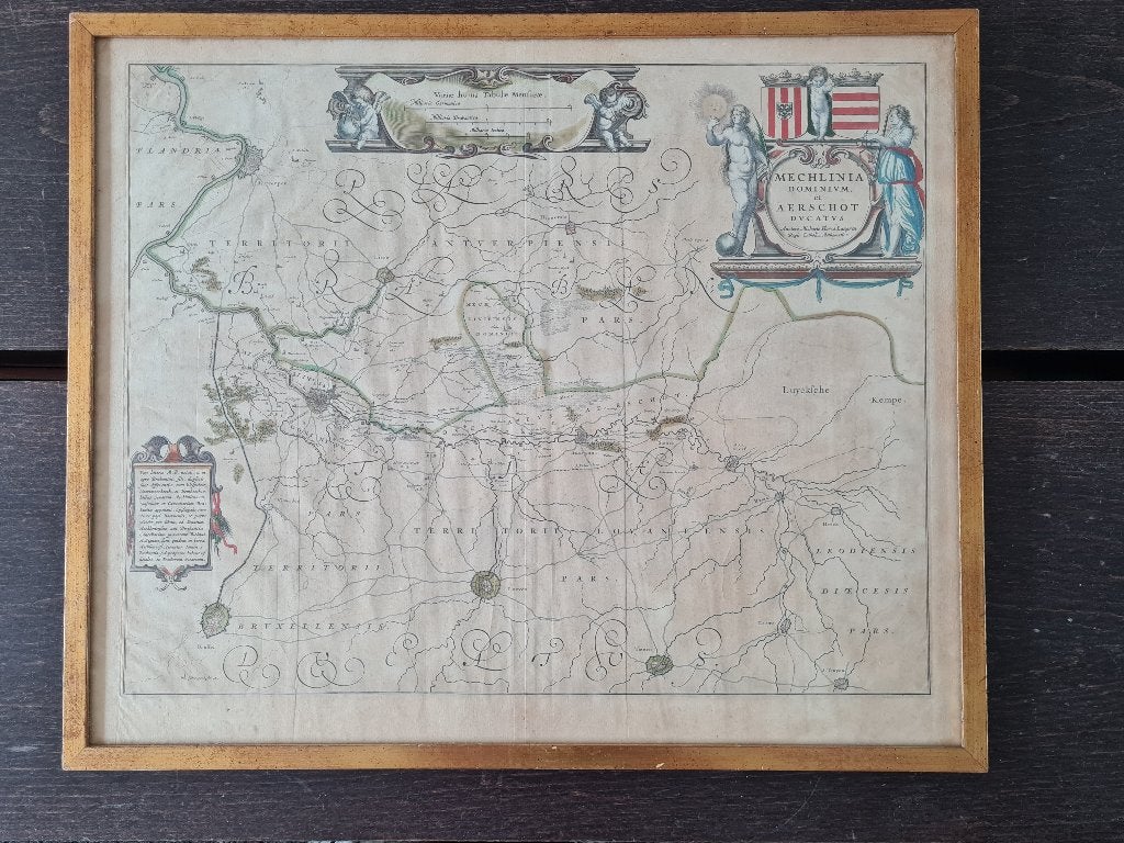 Atlaskaart van 1645, M.F.Van Langren, Mechelen/Aarschot, Ophalen, Zo goed als nieuw, Michael Florent Van Langren, 17e en 18e eeuw