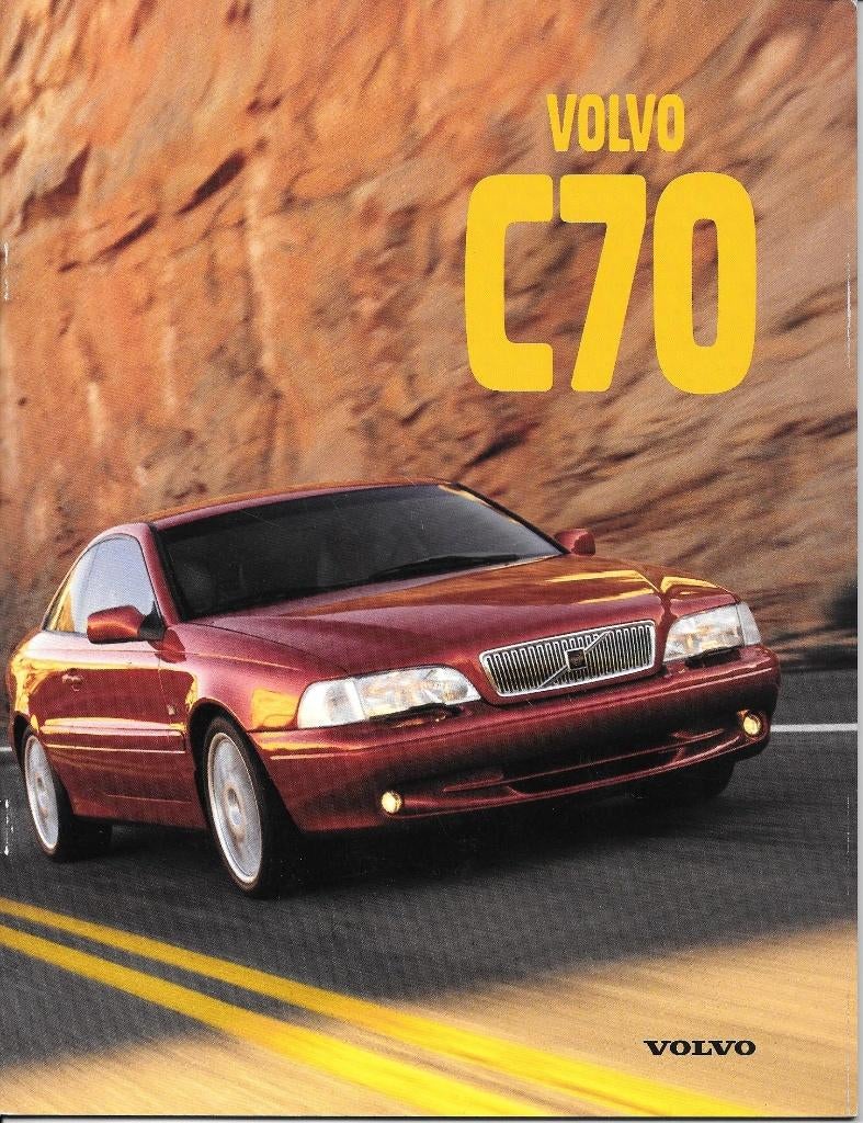 VOLVO C70 COUPE,  1997, Boeken, Auto's | Folders en Tijdschriften, Ophalen of Verzenden, Zo goed als nieuw, Volvo