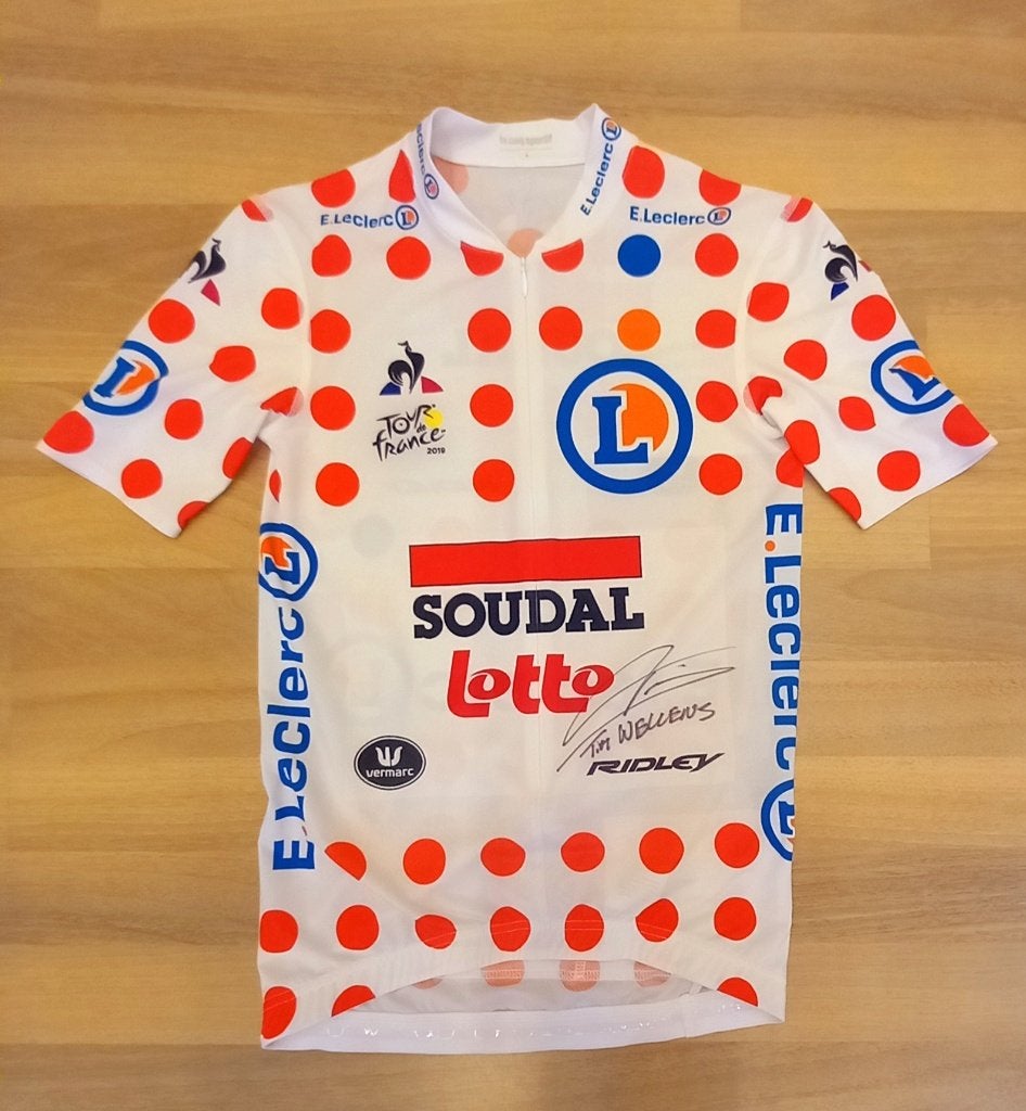 Tour de france Tim Wellens originele bollentrui, Sports & Fitness, Cyclisme, Enlèvement ou Envoi, Comme neuf, Vêtements