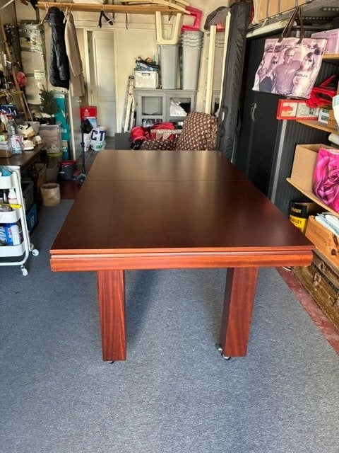 Mahoniehouten biljarttafel drieband, Sport en Fitness, Biljarten en Poolen, Ophalen, Zo goed als nieuw, Biljarttafel