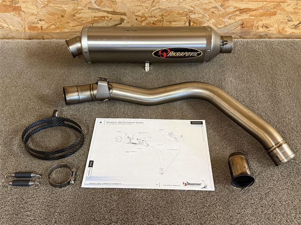 Akrapovic uitlaat demper Honda CBR600RR 2003 2004 PC37, Verzenden, Gebruikt