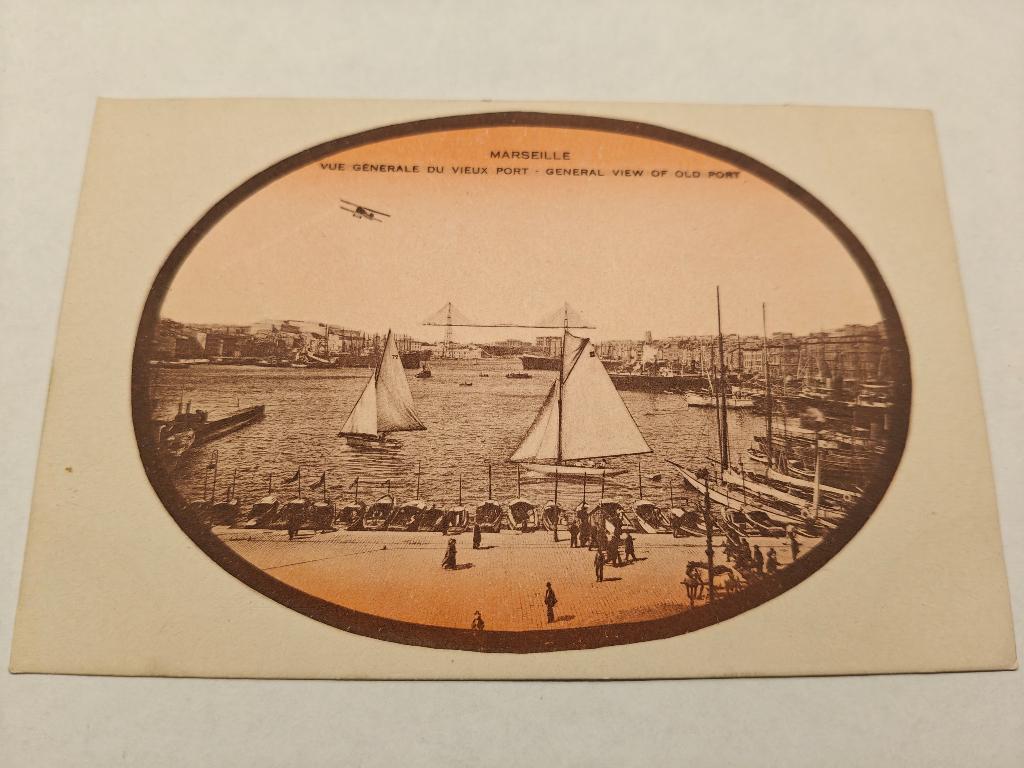 Postkaart haven Marseille vintage, Ophalen of Verzenden, Voor 1920, Ongelopen, Stad of Dorp