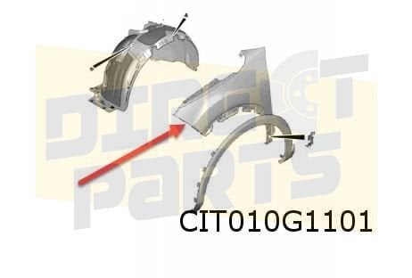 Citroën C4 (10/20-) (C41) voorscherm links Origineel! 983119, Autos : Pièces & Accessoires, Neuf, -, Garde-boue, -