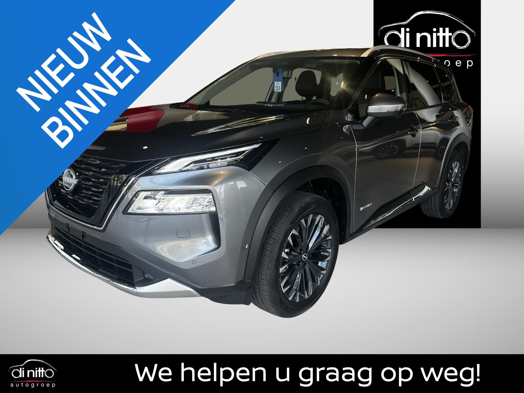 Nissan X-Trail e-POWER e-4ORCE 4WD Tekna 7Zit, Auto's, Automaat, Stof, 1800 kg, Zwart