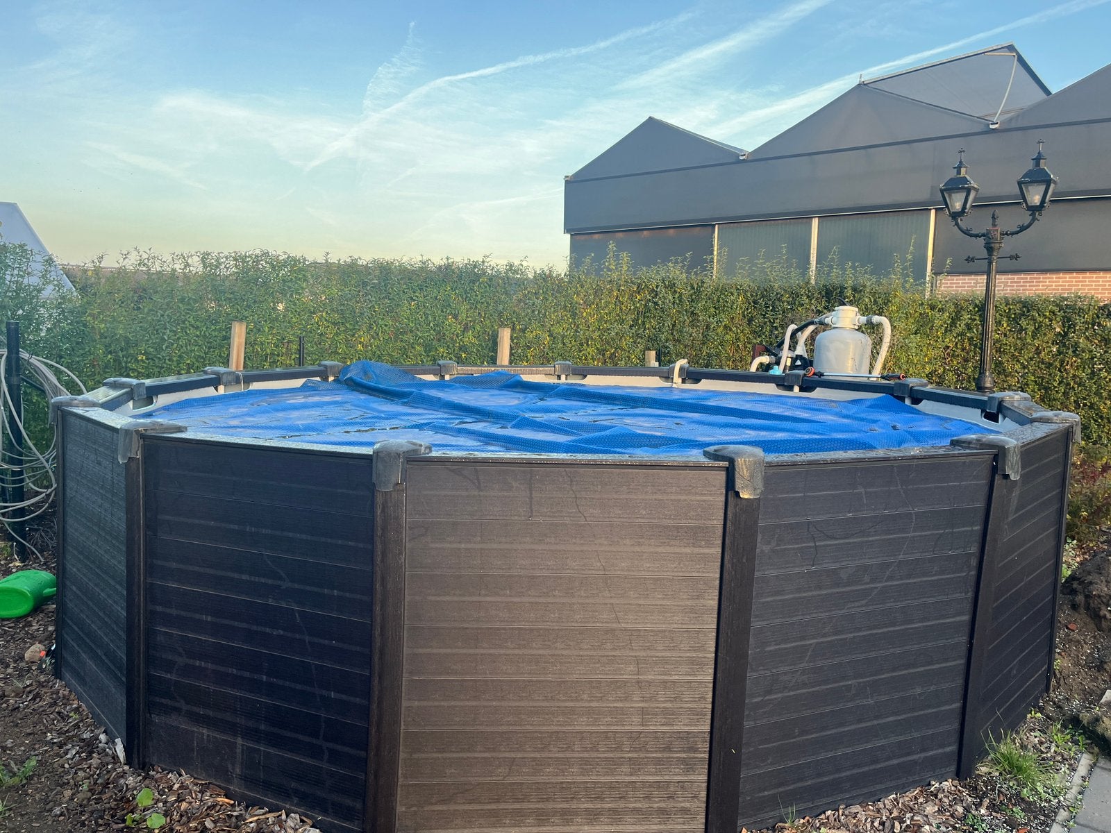 Zwembad intex, filter en warmtepomp, Ophalen, Gebruikt, Rond, Opzetzwembad