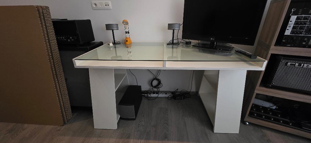 Bureau, Huis en Inrichting, Bureaus, Overige typen, Opzetstuk, Gebruikt, Hout