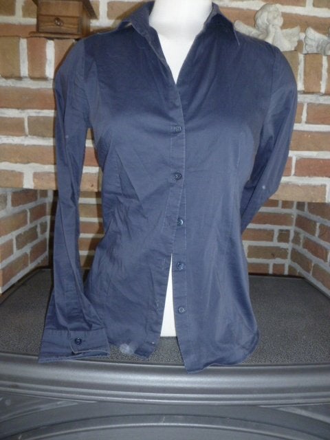 blauwe dames blouse van H&M, Small, Kleding | Dames, H&M, Ophalen of Verzenden, Zo goed als nieuw, Maat 36 (S)