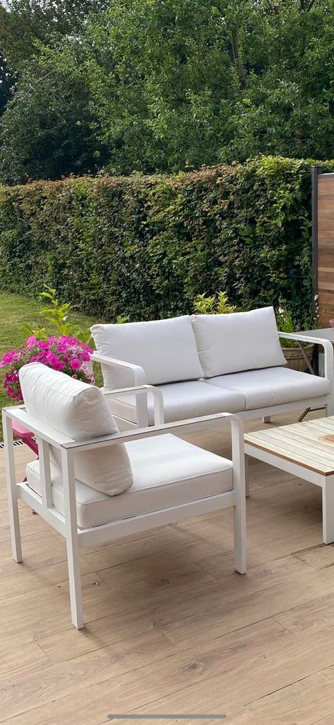 Salon de jardin, Tuin en Terras, Ophalen, Zo goed als nieuw, Aluminium, 8 zitplaatsen
