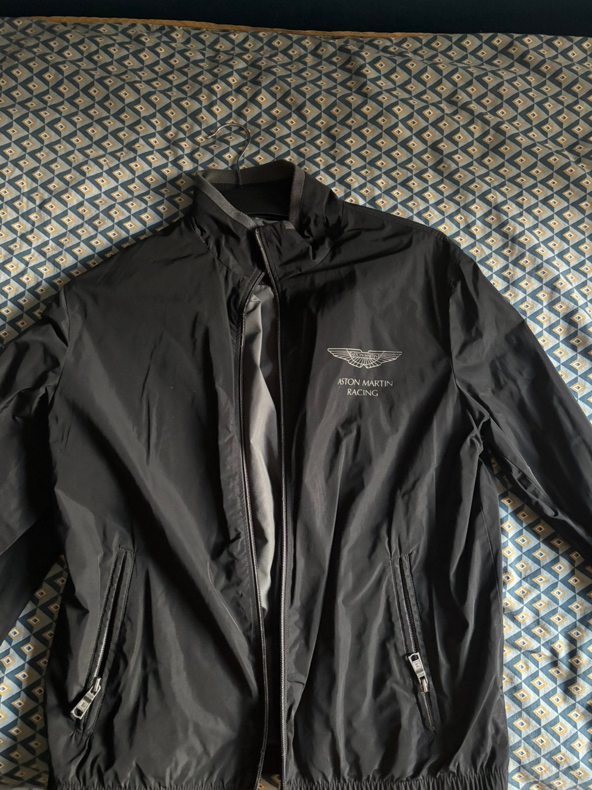 Zwarte Aston Martin jas, Kleding | Heren, Jassen | Zomer, Ophalen, Zo goed als nieuw, Maat 46 (S) of kleiner