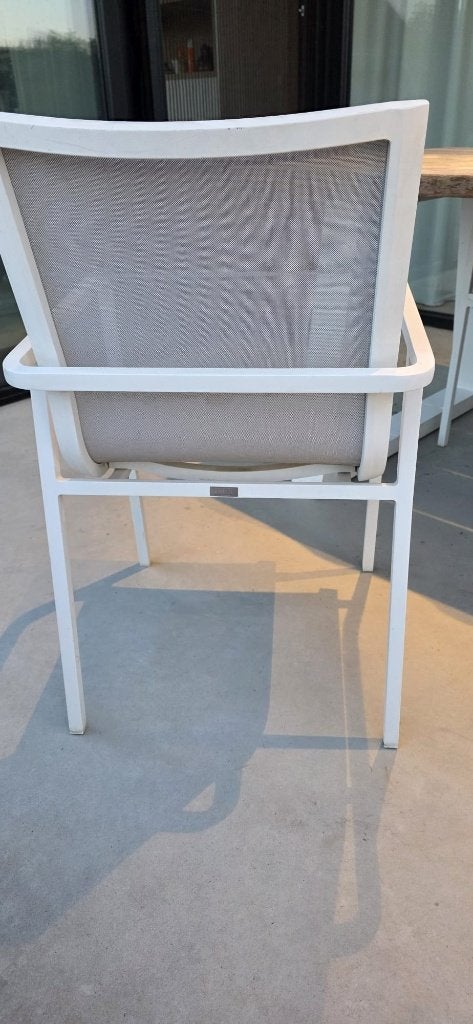 Tuintafel PACO Provence met 6 bijpassende stoelen, Ophalen, Zo goed als nieuw, Rechthoekig, Hout
