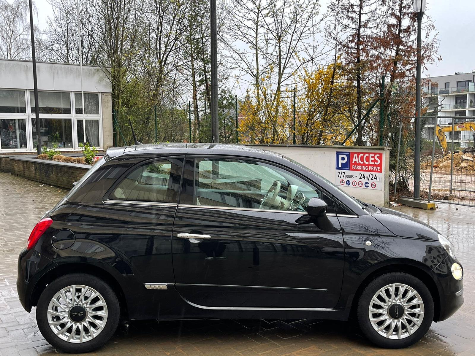Fiat 500 te koop, Auto's, 400 kg, Leder en Stof, Zwart, Vierwielaandrijving