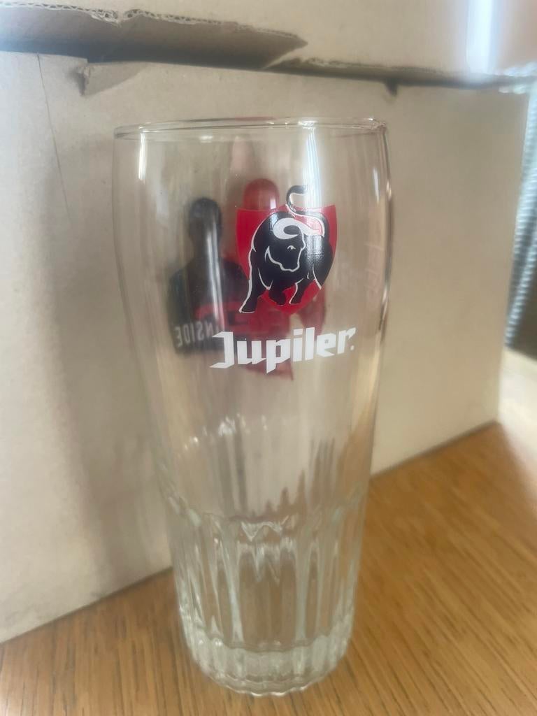 Jupiler glazen 30cl, Ophalen, Zo goed als nieuw