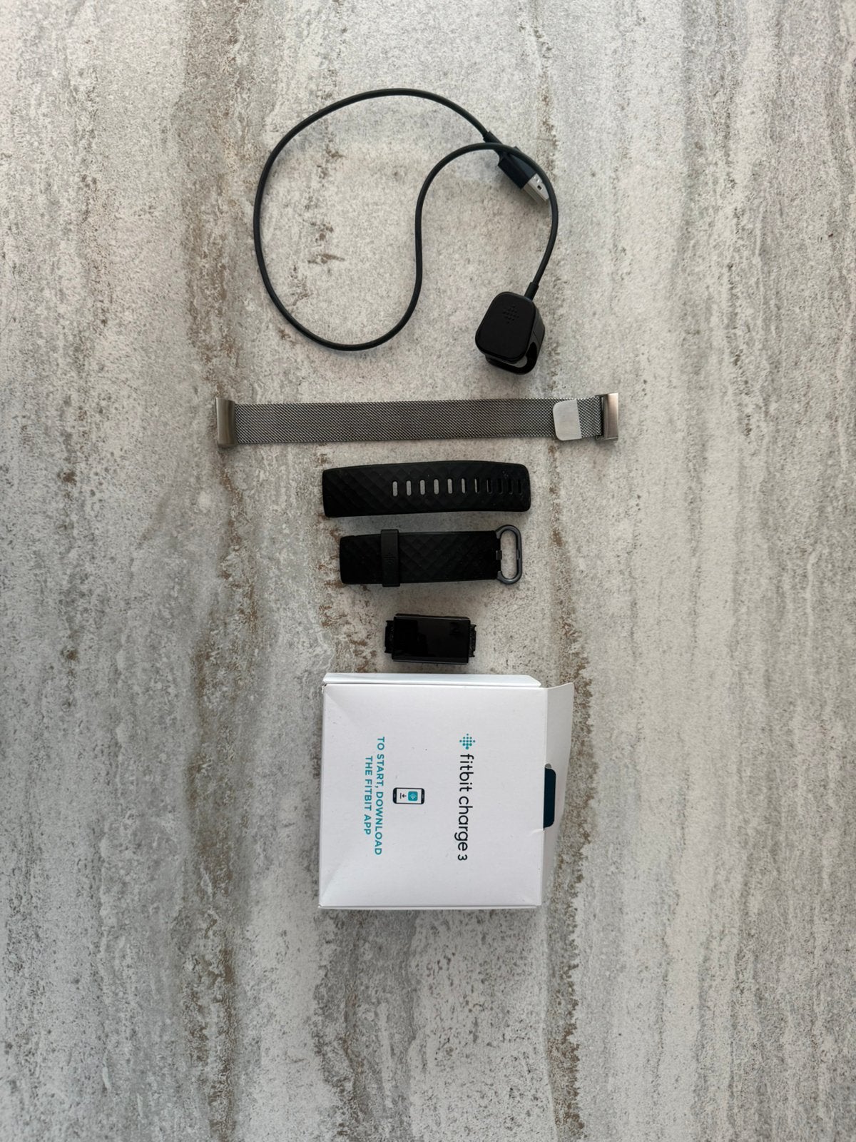 Fitbit charge 3 + accessoires (scherm niet functioneel), Ophalen of Verzenden, Gebruikt