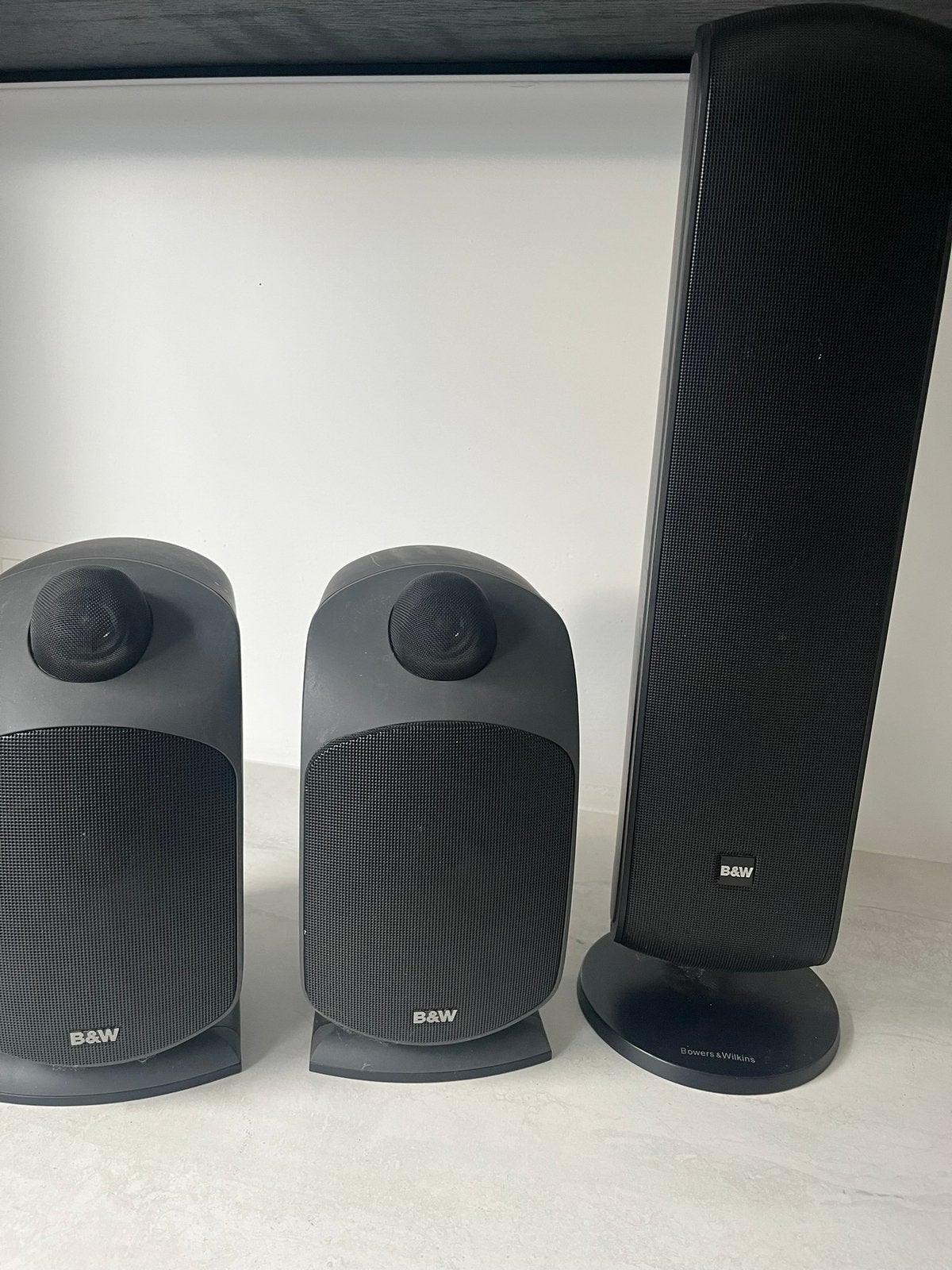 Haut-parleurs Bowers & Wilkins (B&W) - Set de 3 pièces, Enlèvement, Comme neuf