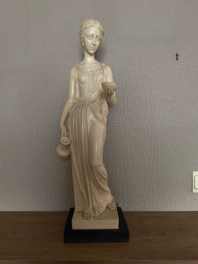Statue classique en résine du dieu grec Hebe, Statue, Marqué, 50 - 100 cm, Enlèvement