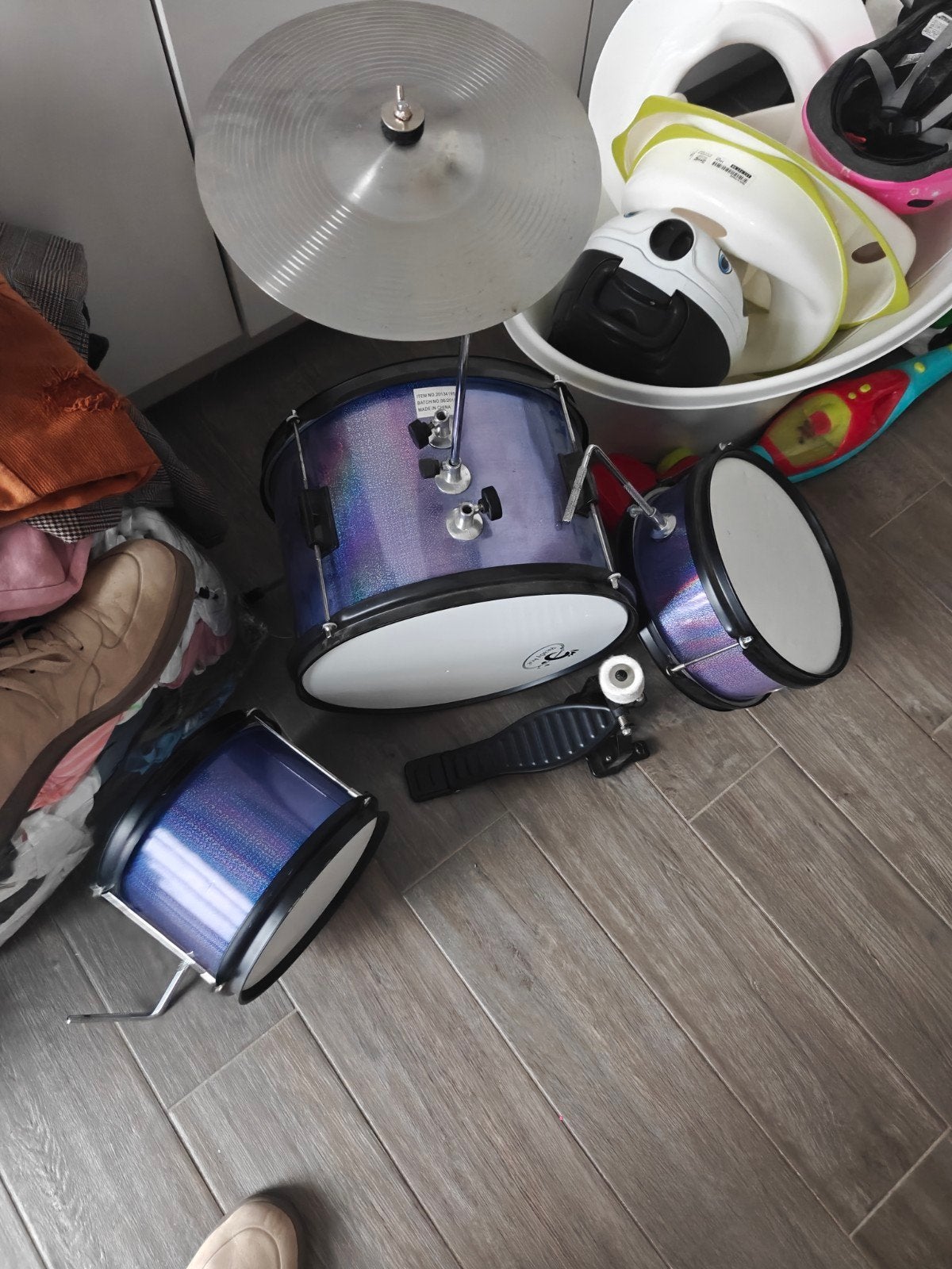 drumstel voor kinderen, Musique & Instruments, Batteries & Percussions, Enlèvement, Utilisé