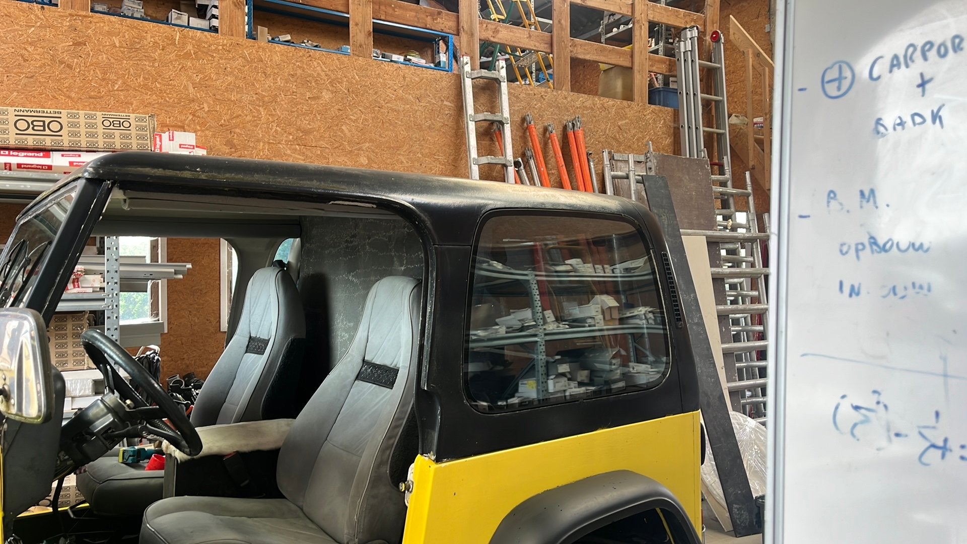 Hard top jeep wrangler, Ophalen