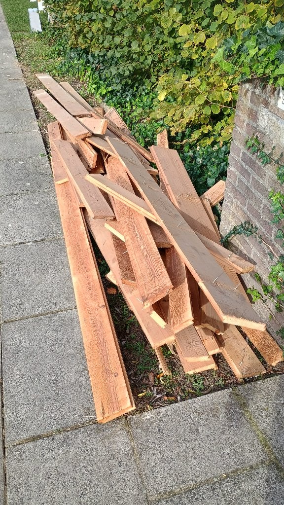 Gratis brandhout, Tuin en Terras, Ophalen