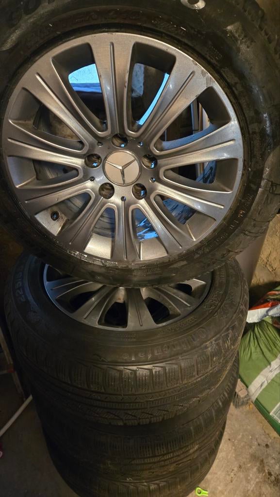 Pneus avec jantes mercedes 16, Enlèvement ou Envoi, Pneu(s)
